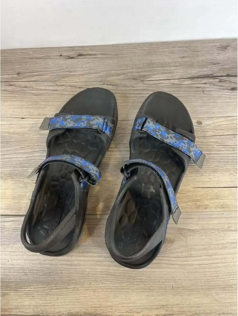 Merrell Hydro Drift Big Kids Water Sandals Blue Digital Camo Size 7 MY56899